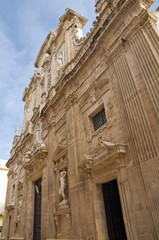 Fototapeta na wymiar Archikatedra św Agaty. Gallipoli. Apulia. Włochy.