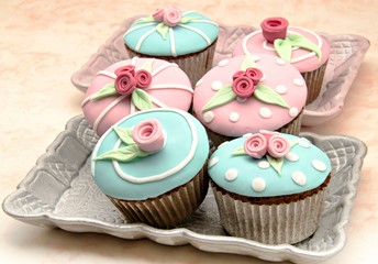 Cupcakes de san valentin