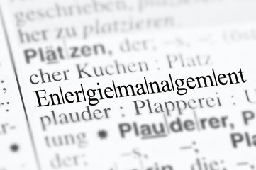 Fototapeta premium Energiemanagement