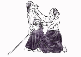 aikido - drawing converted into vector