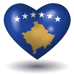 Herz mit Schatten - Kosovo