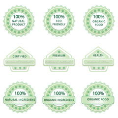 set green eco icons