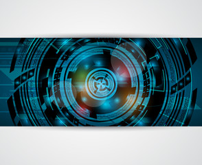 abstract high computer technology business background banner