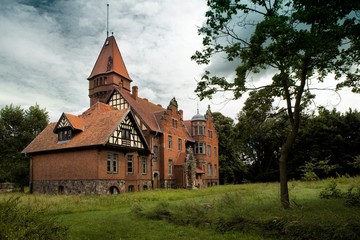 Palace in Napachanie in Poland