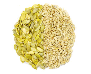 sunflower and pumpkin seeds