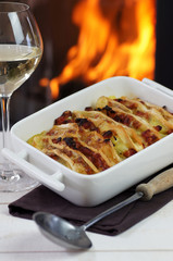 tartiflette et vin blanc au coin du feu 3