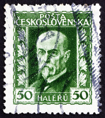 Postage stamp Czechoslovakia 1925 Tomas Garrigue Masaryk