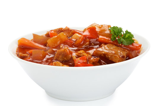 Schweinefleisch s&uuml;&szlig;-sauer
