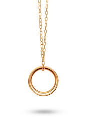 Golden Wedding Rings on a chain
