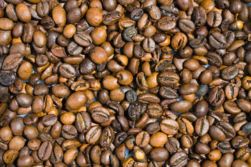 brown coffee, background texture, close-up