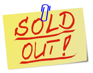 Sold Out Ausverkauft Post It  #130121-svg-06