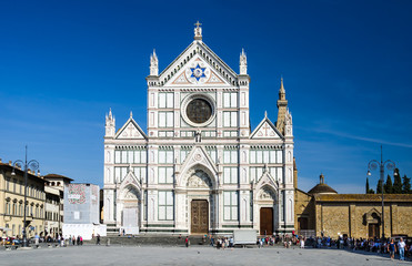 Fototapeta na wymiar Kościół Santa Croce we Florencji, Włochy