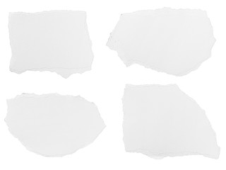 white paper ripped message background