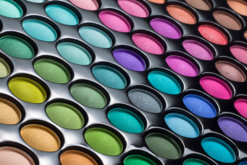 Eye shadows palette background