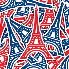 Stickers meubles Doodle jour de la Bastille