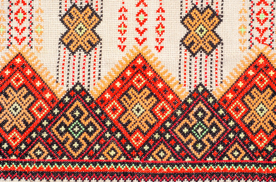 embroidered good by cross-stitch pattern