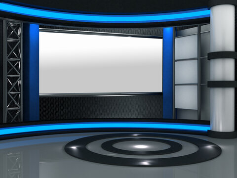 3d studio tv virtual set