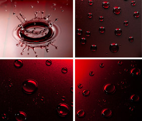 A drop of liquid on a metal surface