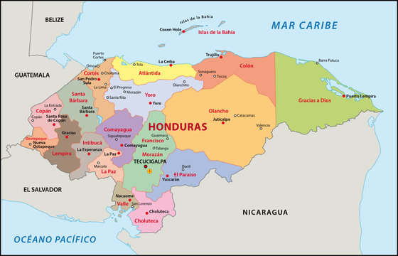 Honduras Administrativ Verwaltung