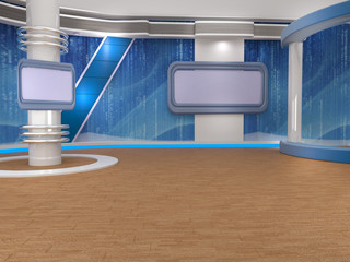3d studio tv virtual set