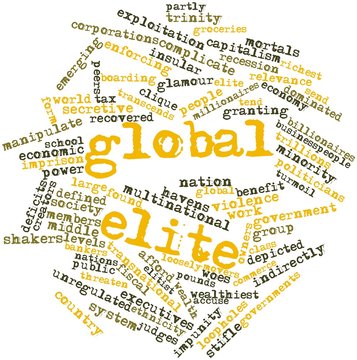 Word cloud for Global elite