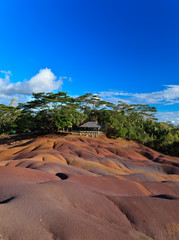 Chamarel seven colored earths in Mauritius