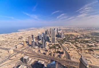 Gordijnen Dubai city view © nadezhda1906