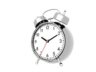 Alarm clock isolated on white