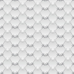 Vintage background with gray curved lines (seamless texture)
