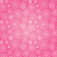 Great seamless floral pink background with white flowers