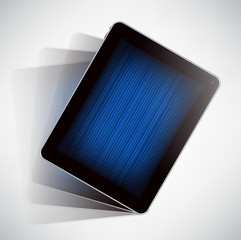 Tablet in motion (vector graphics)