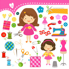 sewing girls