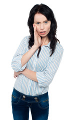 Obraz premium Amazed young woman