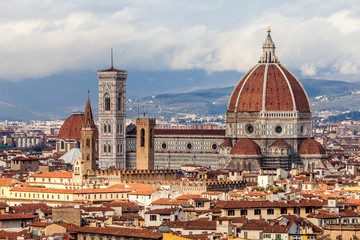 Santa Maria Del Fiore Cathedral In Florence