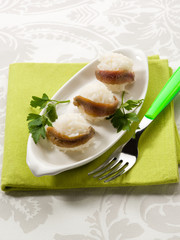 meatballs with rice and anchovy