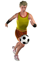 PLAYING SOCCER - 3D
