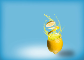 lemon and a splash of juice