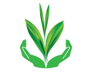 Think Green Concept vector