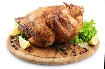 Whole roasted chicken