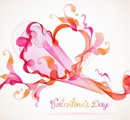 Abstract background with heart