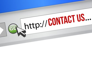 Contact Us concept for an internet