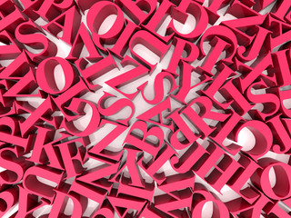 Fototapeta premium Background of alphabets