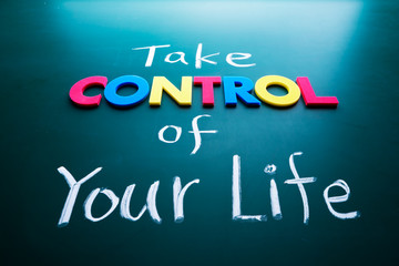 Obraz premium Take control of your life concept