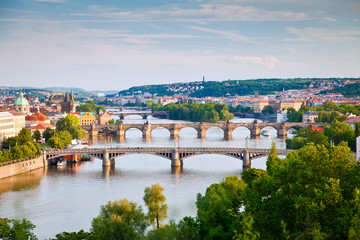 Fototapeta na wymiar Praga Mosty