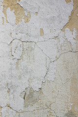 Textura de muro con pintura en mal estado.
