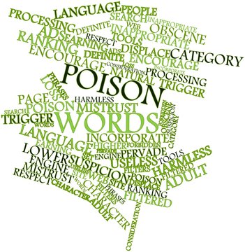 Word cloud for Poison words