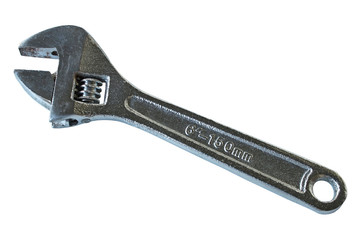 Spanner isolated on the white background
