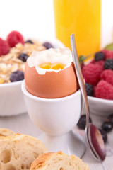 soft boiled egg, breakfast