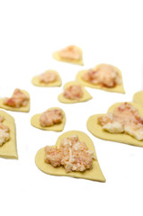 Impasto pizzette di cuore