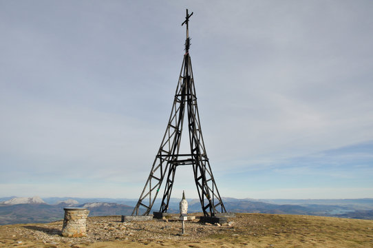 Cross of Gorbea mountain, Basque Country (Spain)